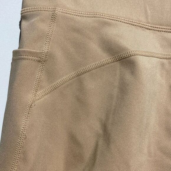 Pink Soda Sport Women's Nude Elastic Waistband High Waist Leggings Size Medium - Picture 9 of 12